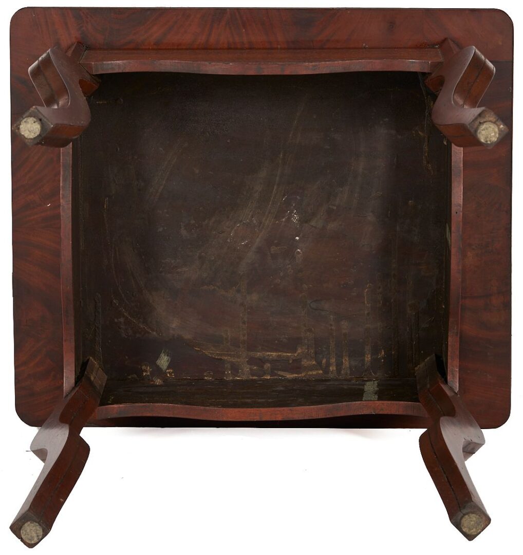 Lot 897: Tennessee Cherry One Drawer Table and Southern Cabriole Stand