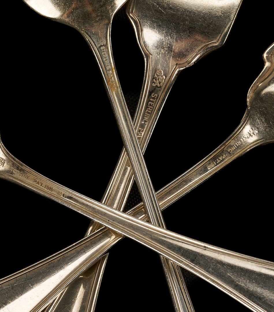 Lot 89: 104 Whiting Stratford Sterling Flatware Pcs.