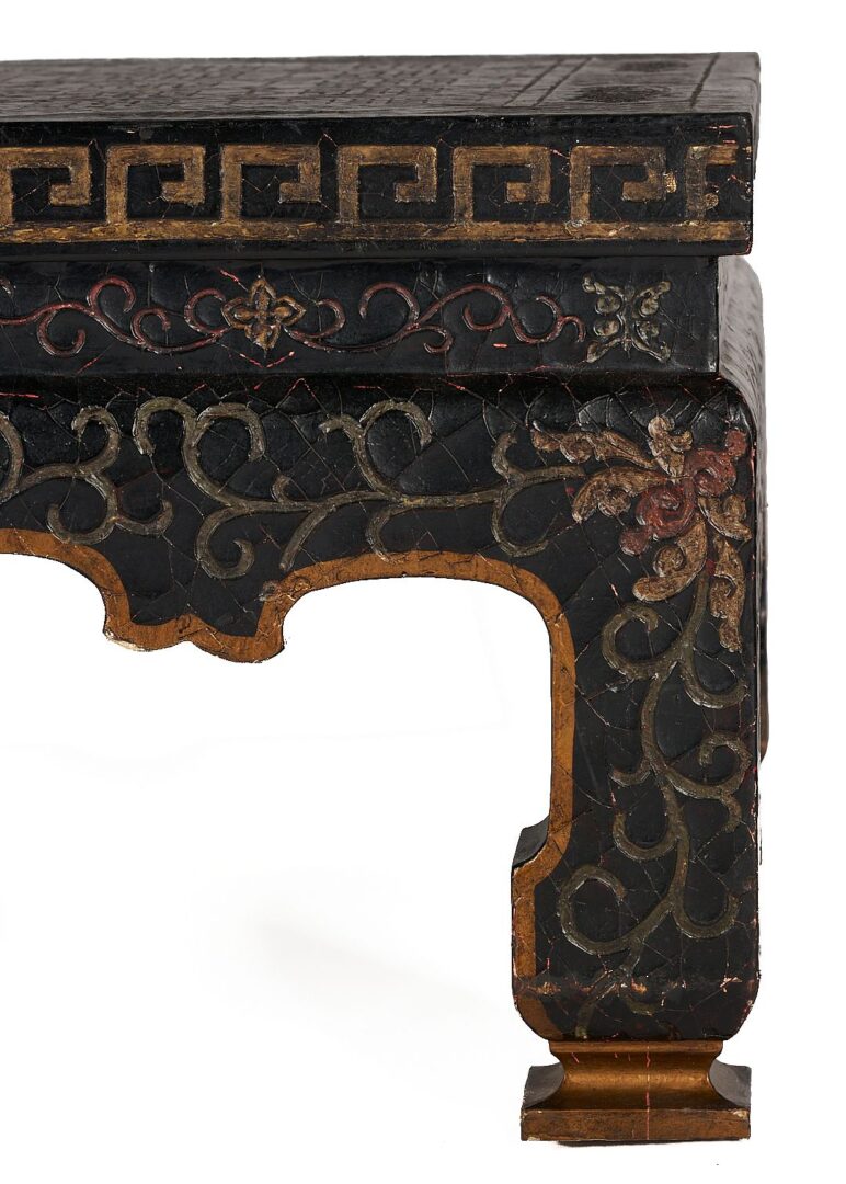 Lot 900: Baker Furniture Chinese Black Lacquer Low Table