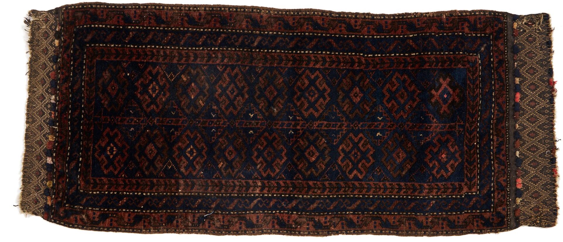 Lot 902: 2 Antique Turkmen Torbas & 2 Antique Baluch Balisht Pillows