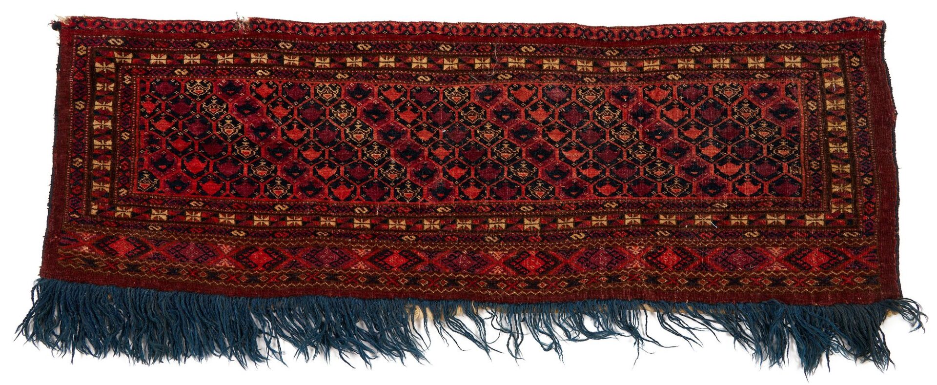 Lot 902: 2 Antique Turkmen Torbas & 2 Antique Baluch Balisht Pillows