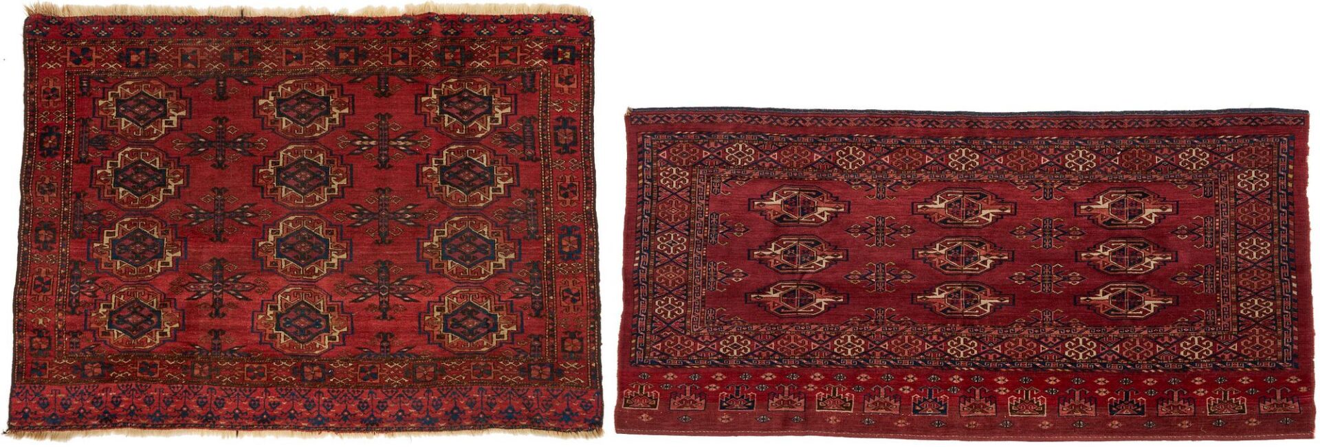 Lot 903: 2 Antique Turkmen Yomut Torba rugs