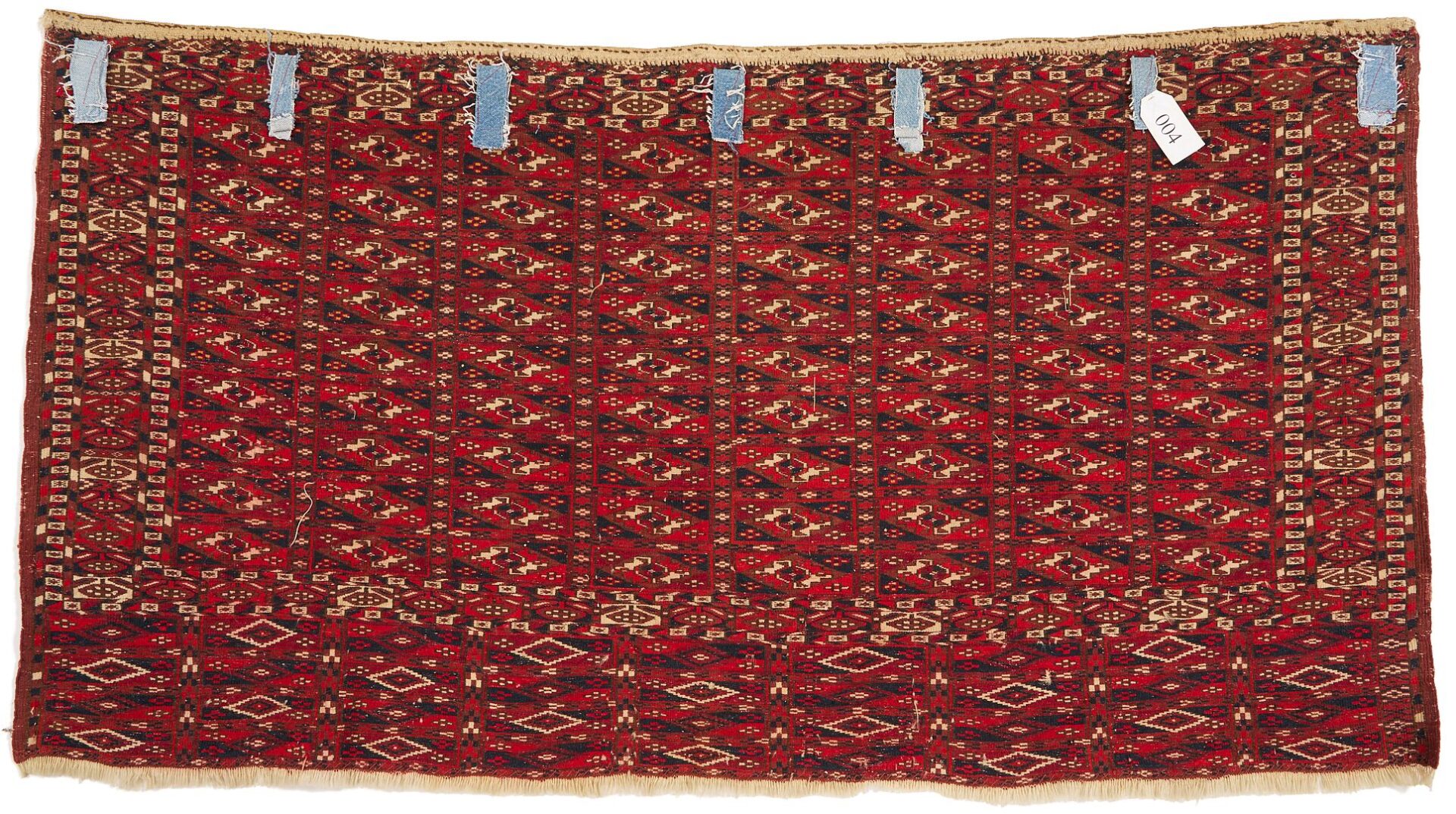 Lot 907: 2 Antique Turkmen Chuval Rugs