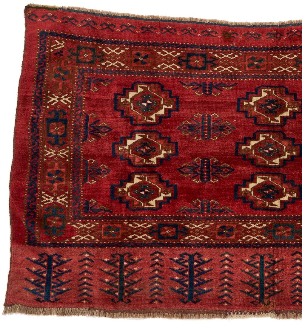 Lot 907: 2 Antique Turkmen Chuval Rugs