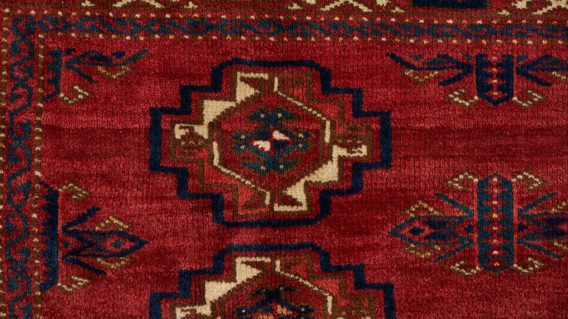 Lot 907: 2 Antique Turkmen Chuval Rugs