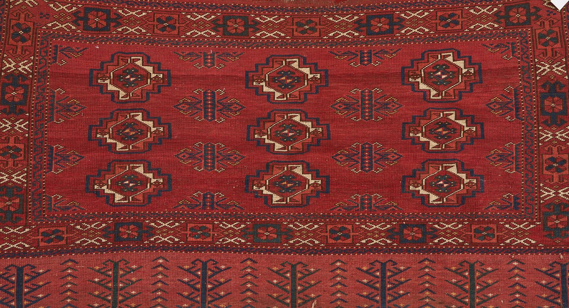 Lot 907: 2 Antique Turkmen Chuval Rugs