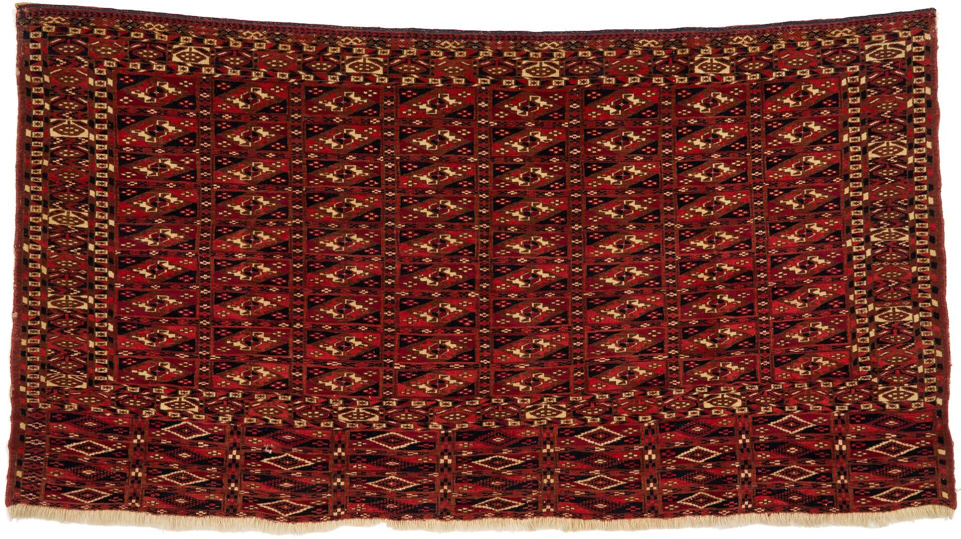 Lot 907: 2 Antique Turkmen Chuval Rugs