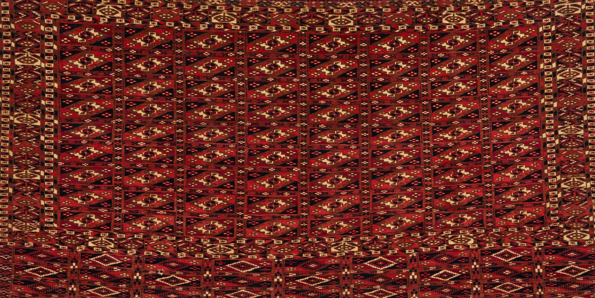 Lot 907: 2 Antique Turkmen Chuval Rugs