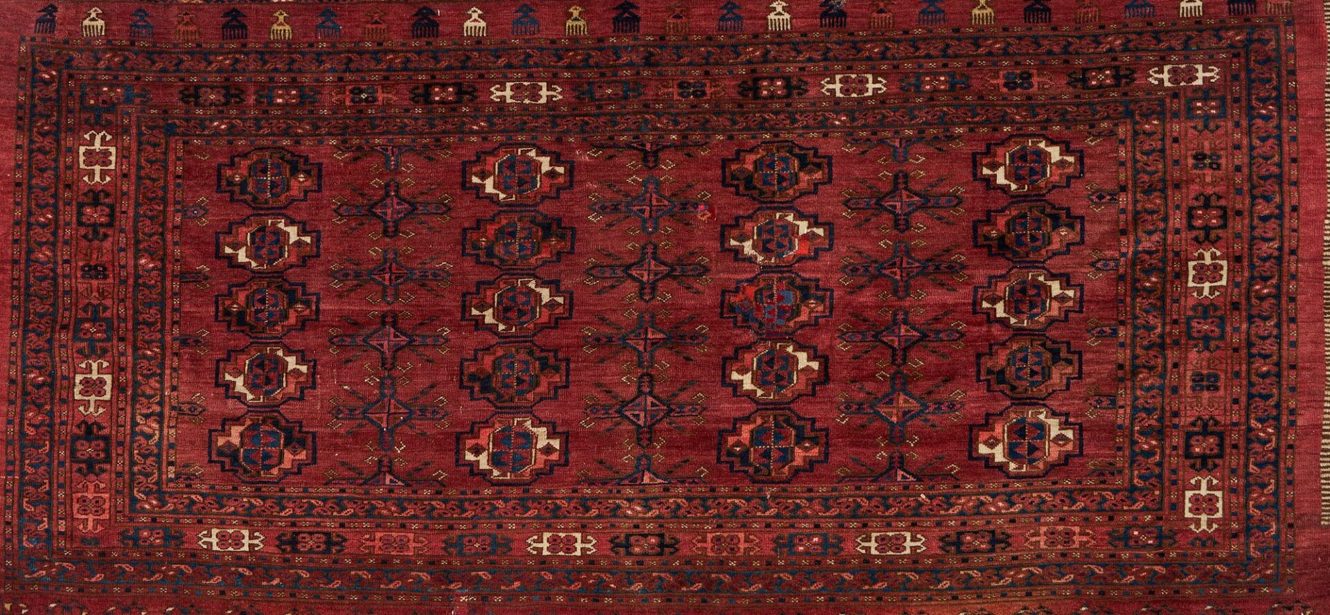 Lot 908: 2 Antique Yomud or Yomut Turkmen Weavings,  Asmalyk & Chuval