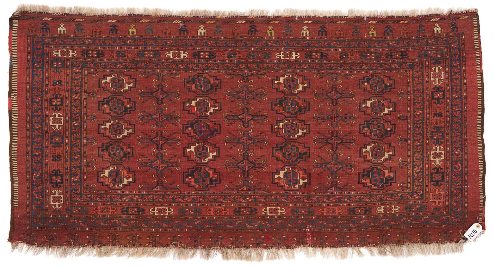 Lot 908: 2 Antique Yomud or Yomut Turkmen Weavings,  Asmalyk & Chuval