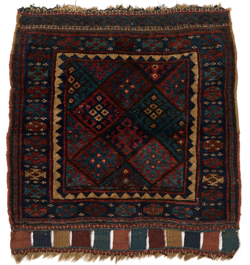 Lot 909: 4 Antique Tribal Weavings, Kurdish & Baluch