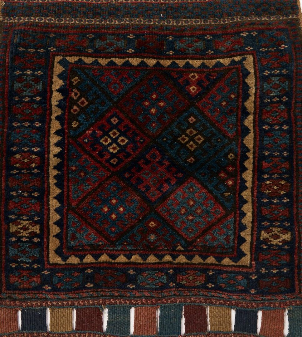 Lot 909: 4 Antique Tribal Weavings, Kurdish & Baluch