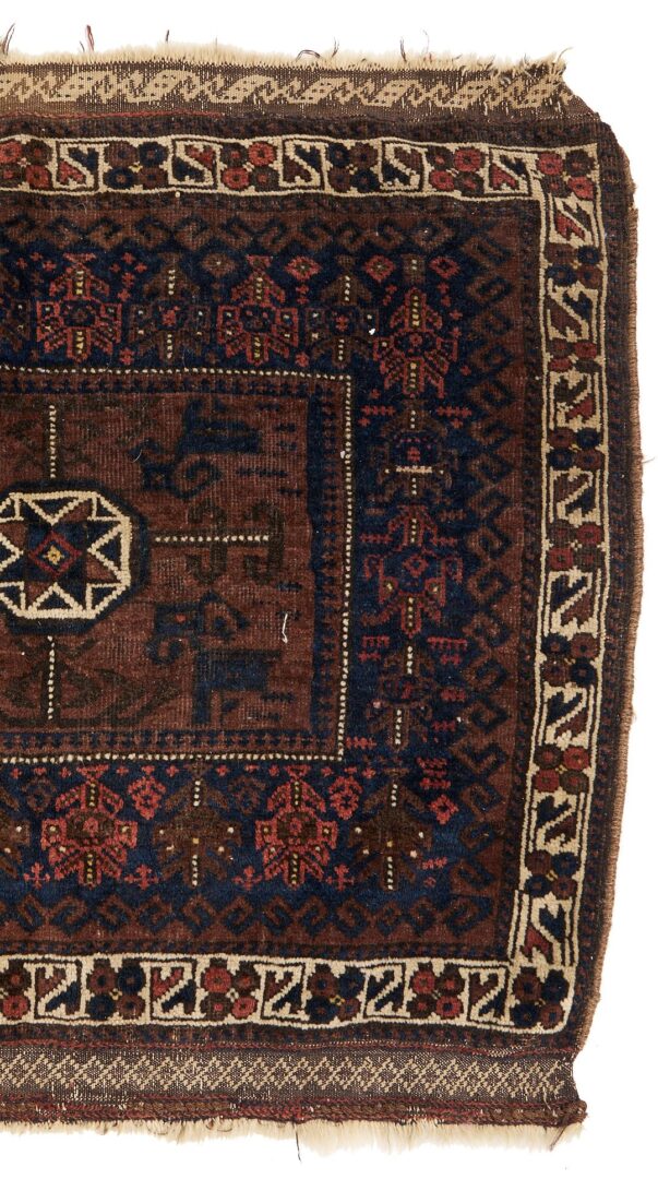 Lot 909: 4 Antique Tribal Weavings, Kurdish & Baluch