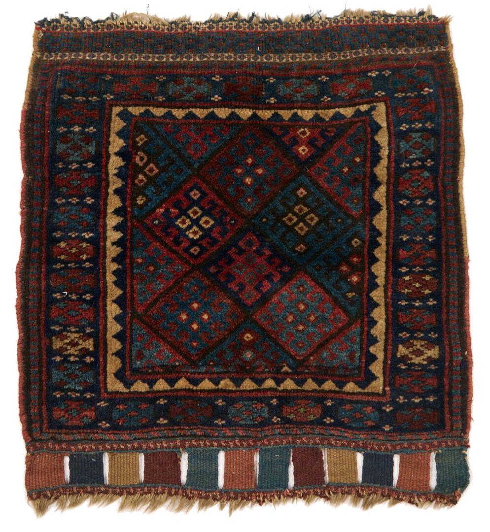 Lot 909: 4 Antique Tribal Weavings, Kurdish & Baluch