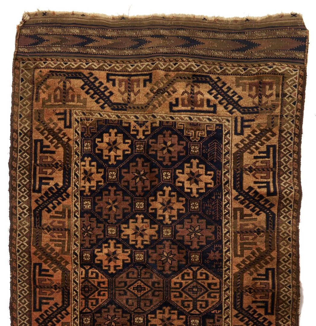 Lot 909: 4 Antique Tribal Weavings, Kurdish & Baluch
