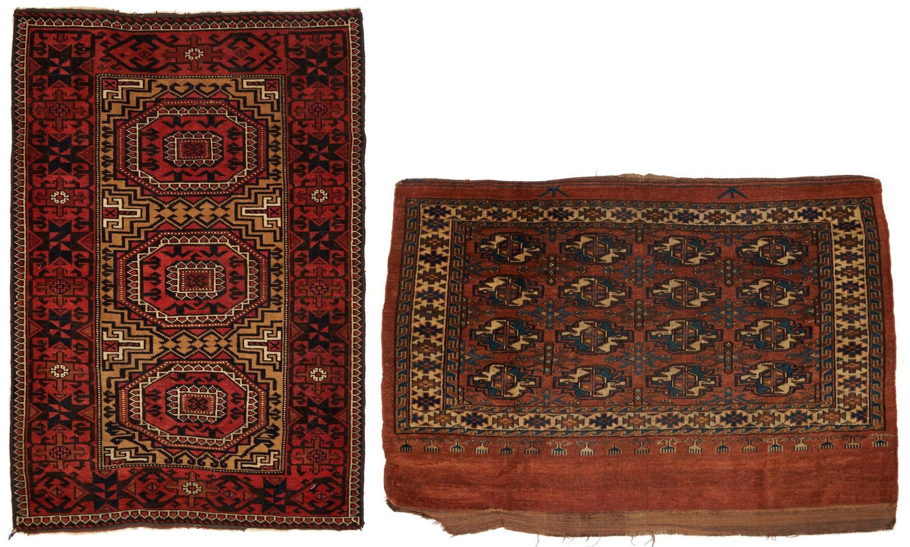 Lot 910: Antique Yomud Chuval & Persian  Baluch