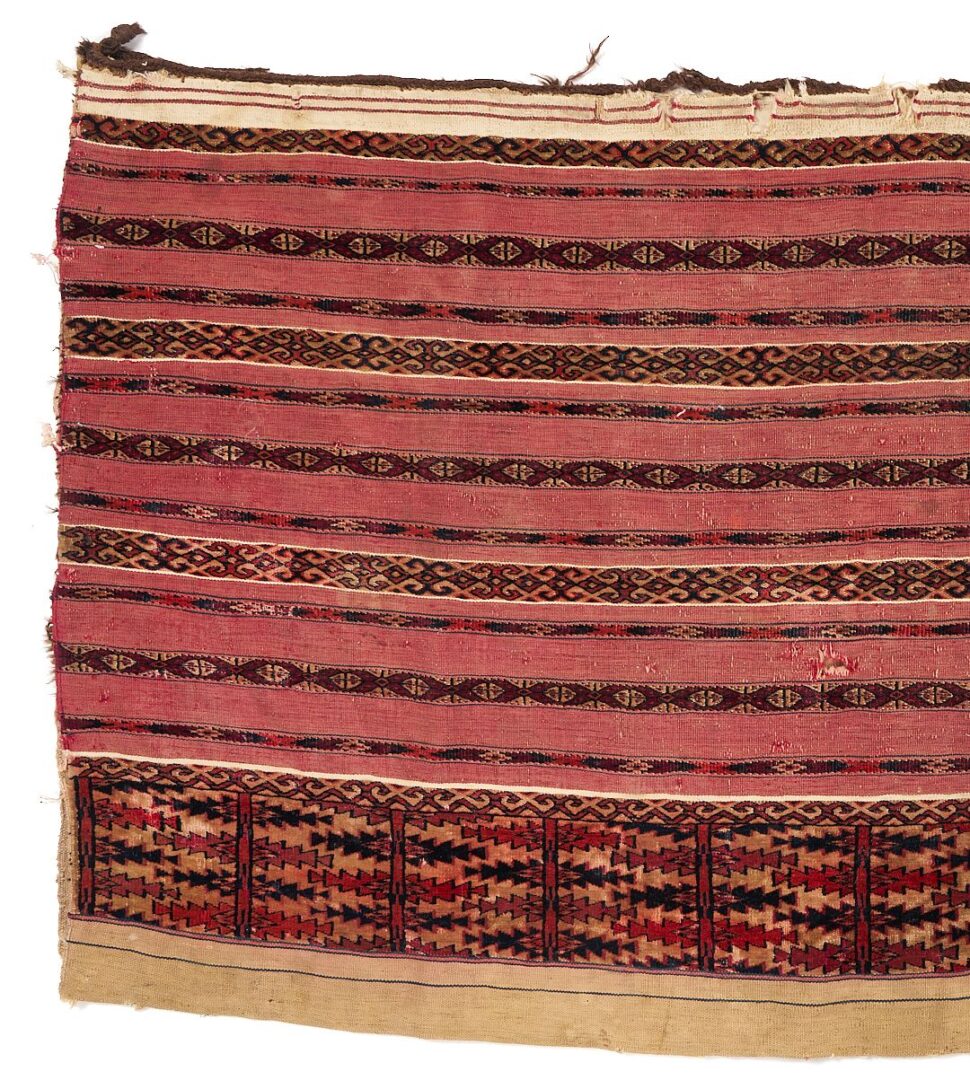 Lot 919: 3 Turkmen Rugs – Torba, Ensari & Tekke Ak-Chuval