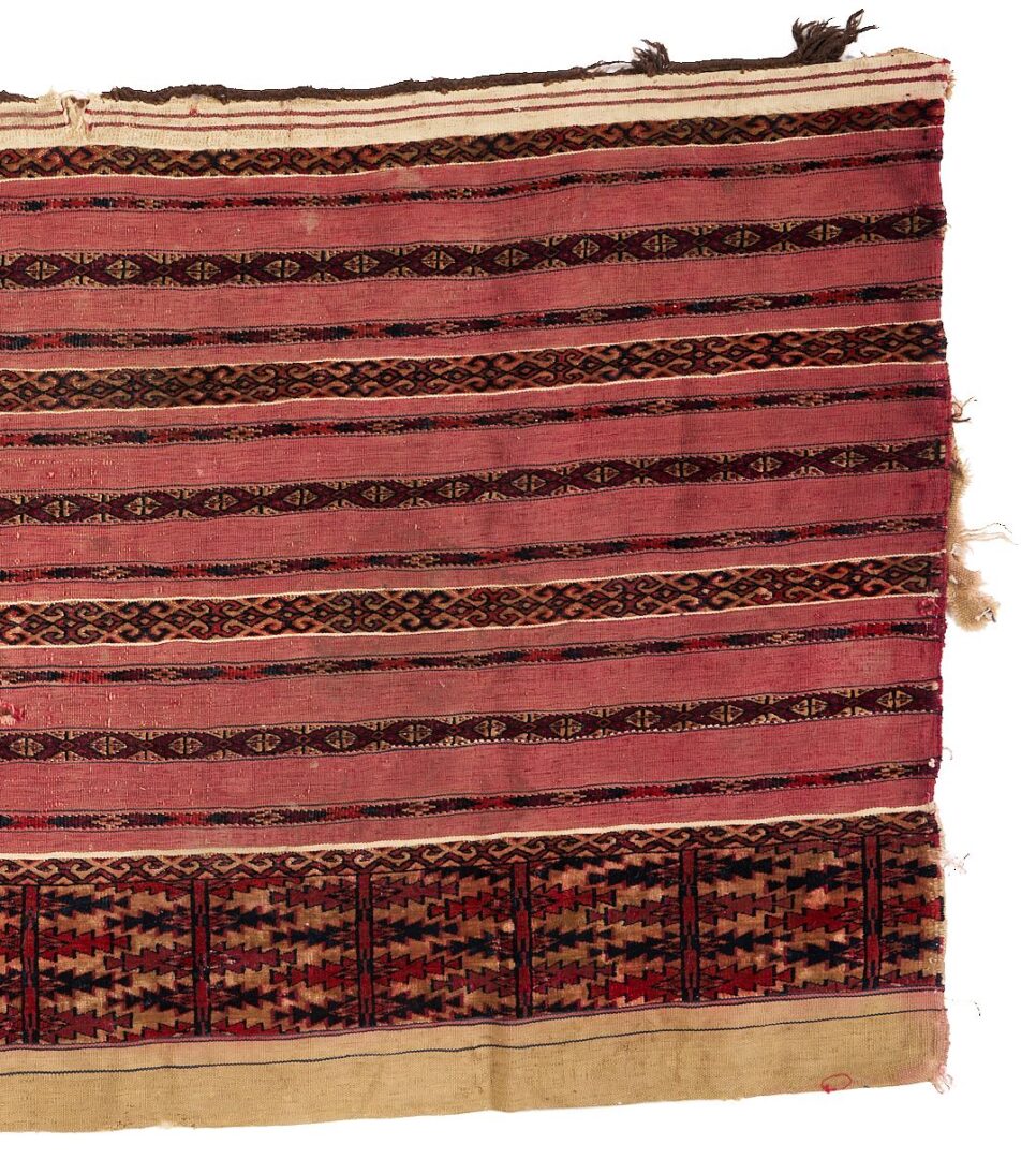 Lot 919: 3 Turkmen Rugs – Torba, Ensari & Tekke Ak-Chuval