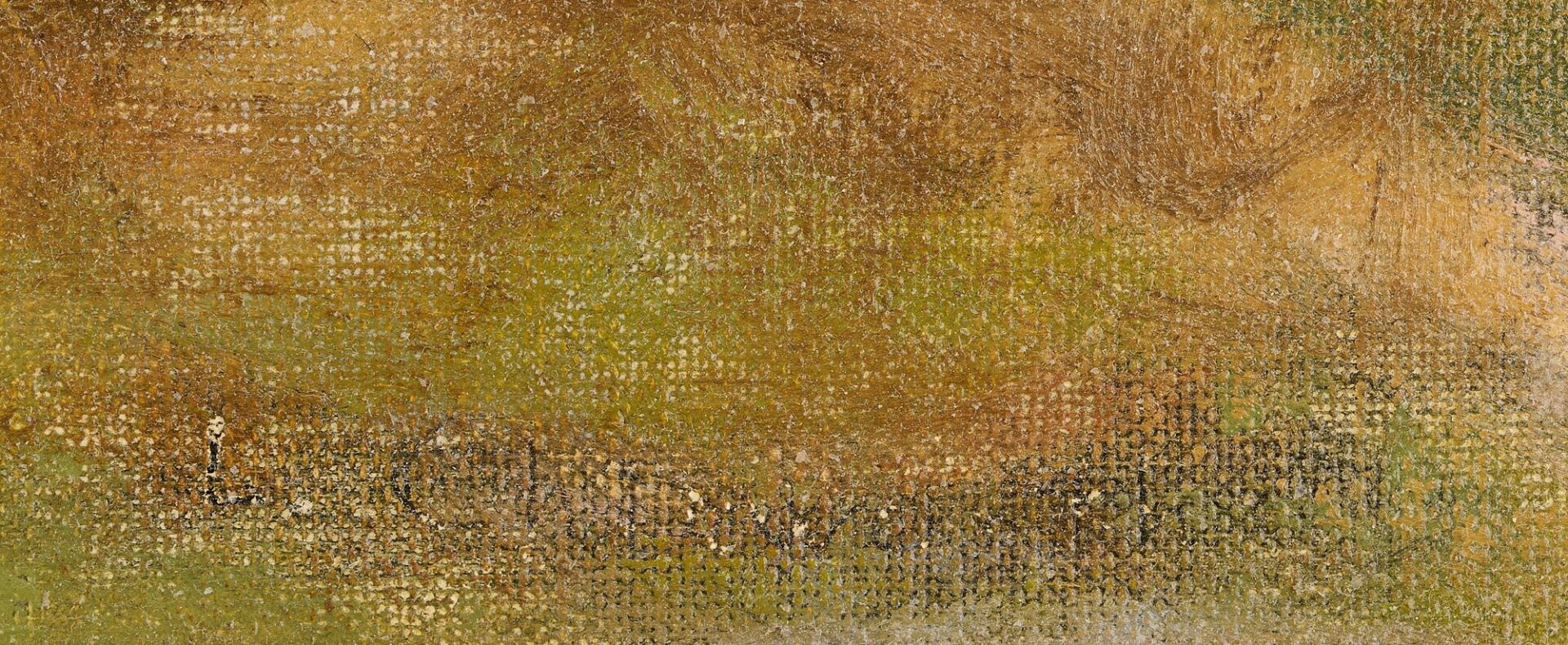 Lot 924: Louese Chinworth Landscape Painting w/ Church & River, Indiana Interest