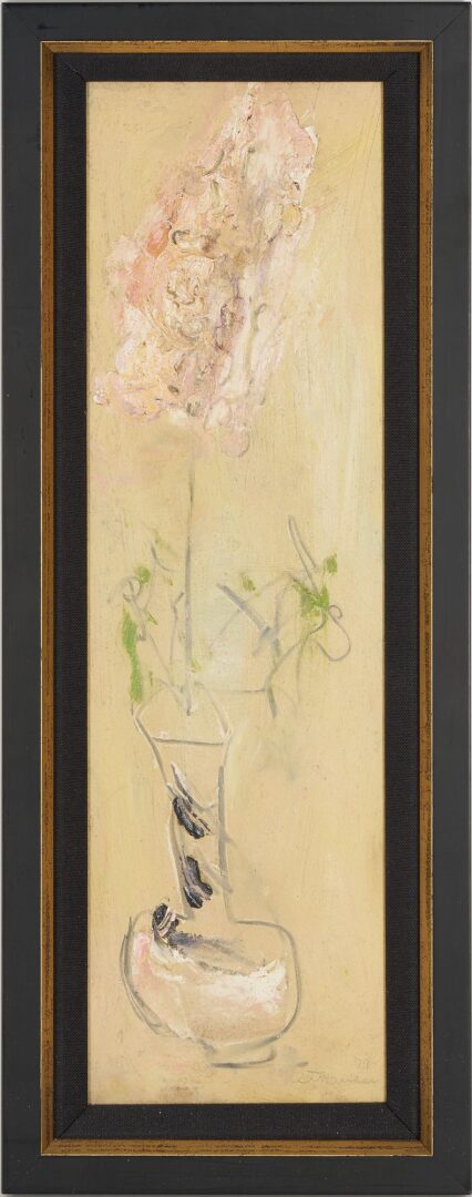 Lot 927: Sterling Strauser O/B Still Life, Flower in Vase