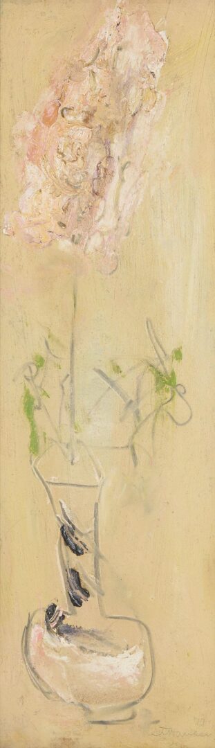 Lot 927: Sterling Strauser O/B Still Life, Flower in Vase