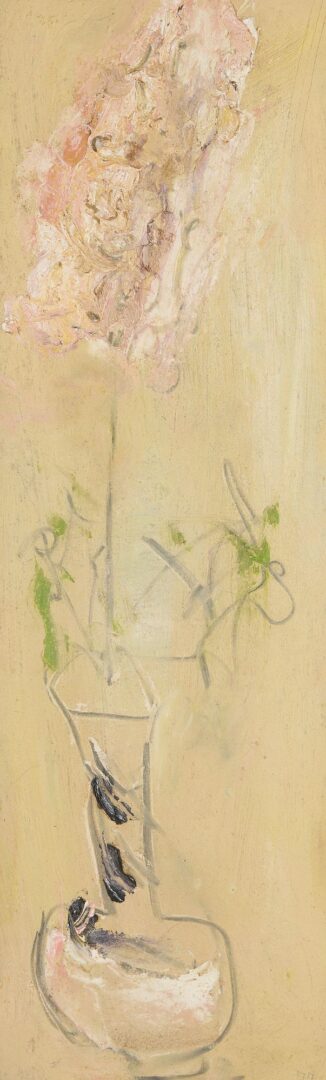 Lot 927: Sterling Strauser O/B Still Life, Flower in Vase