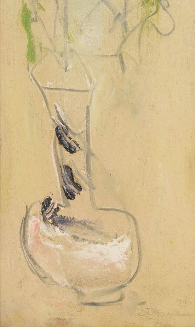 Lot 927: Sterling Strauser O/B Still Life, Flower in Vase