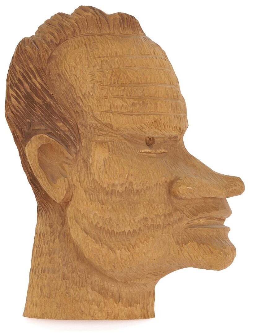 Lot 934: Clarence Stringfield & Ned Cartledge Presidential Carvings, Nixon & Dole