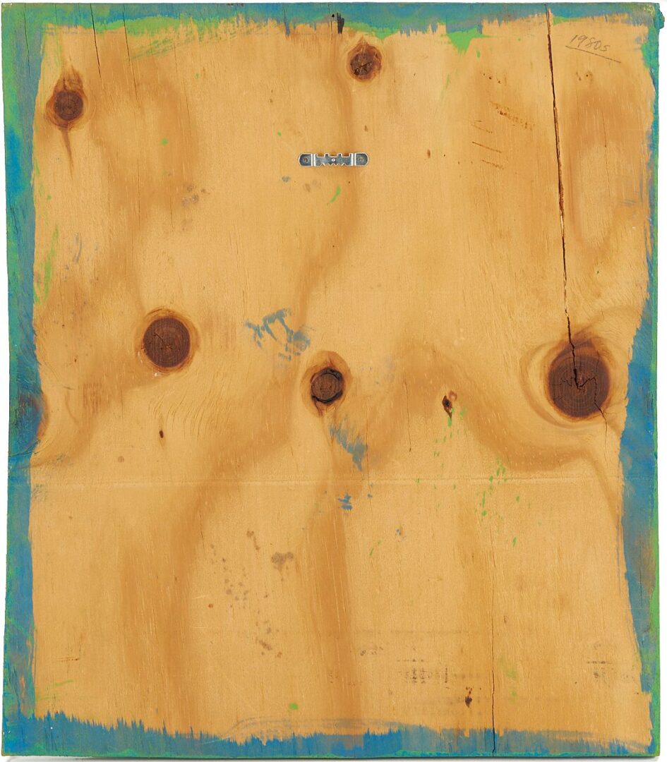 Lot 936: Mose Tolliver Outsider Art Female Figure on Green Background