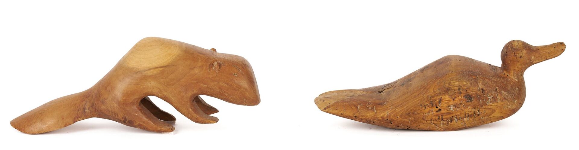 Lot 937: 3 Elvin King TN Folk Art Carved Wood Sculptures
