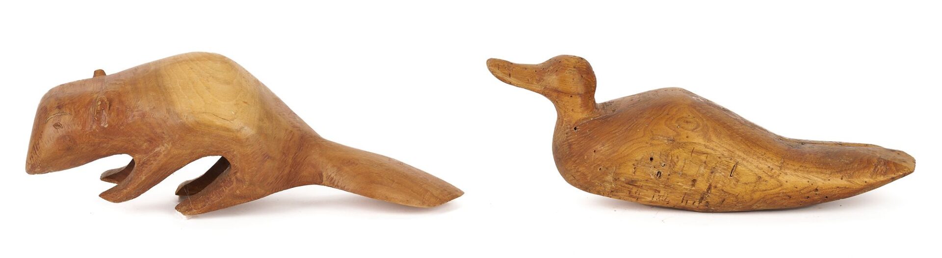 Lot 937: 3 Elvin King TN Folk Art Carved Wood Sculptures