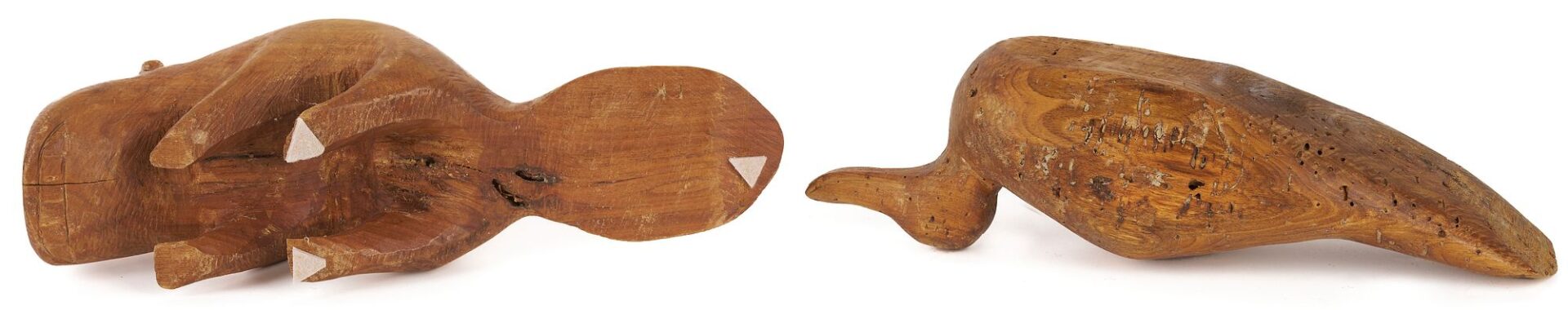 Lot 937: 3 Elvin King TN Folk Art Carved Wood Sculptures