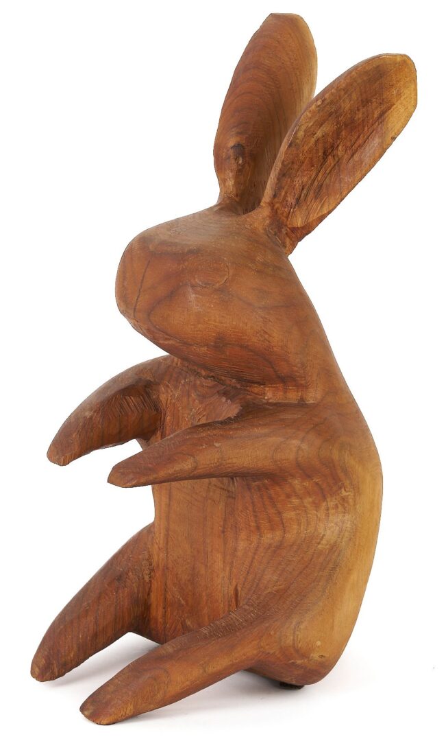 Lot 937: 3 Elvin King TN Folk Art Carved Wood Sculptures