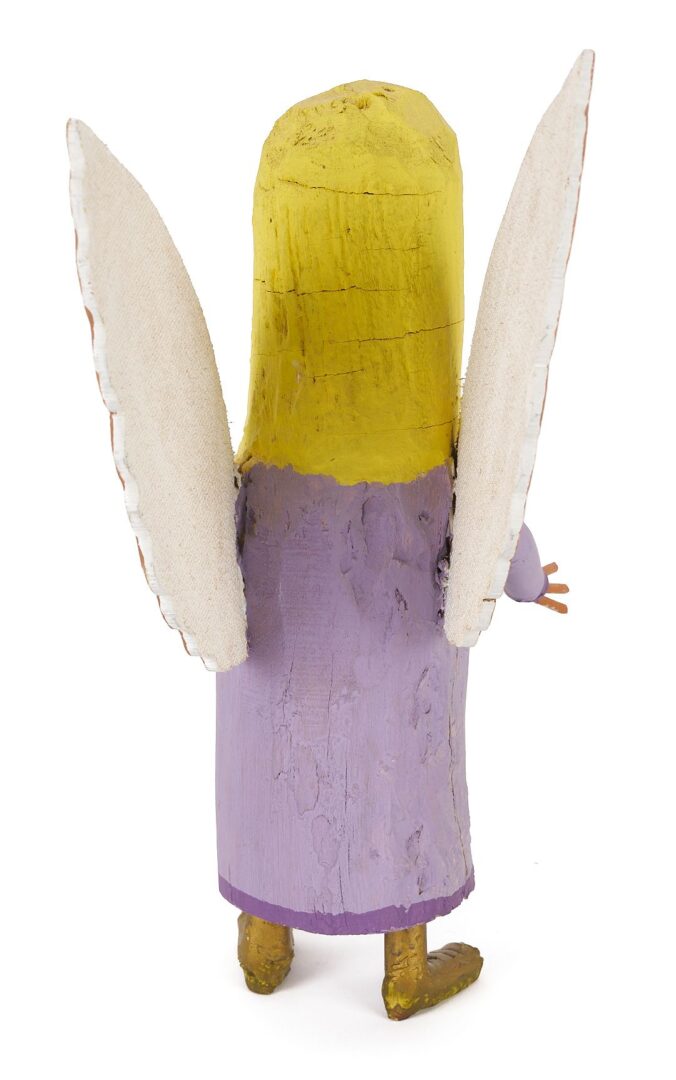 Lot 938: 3 Frank Pickle Carved & Painted Folk Art Sculptures
