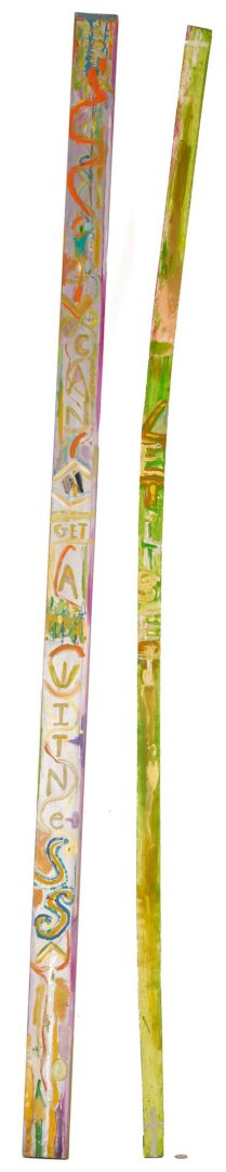 Lot 939: 2 Joe Light Tennessee Outsider Art Totems