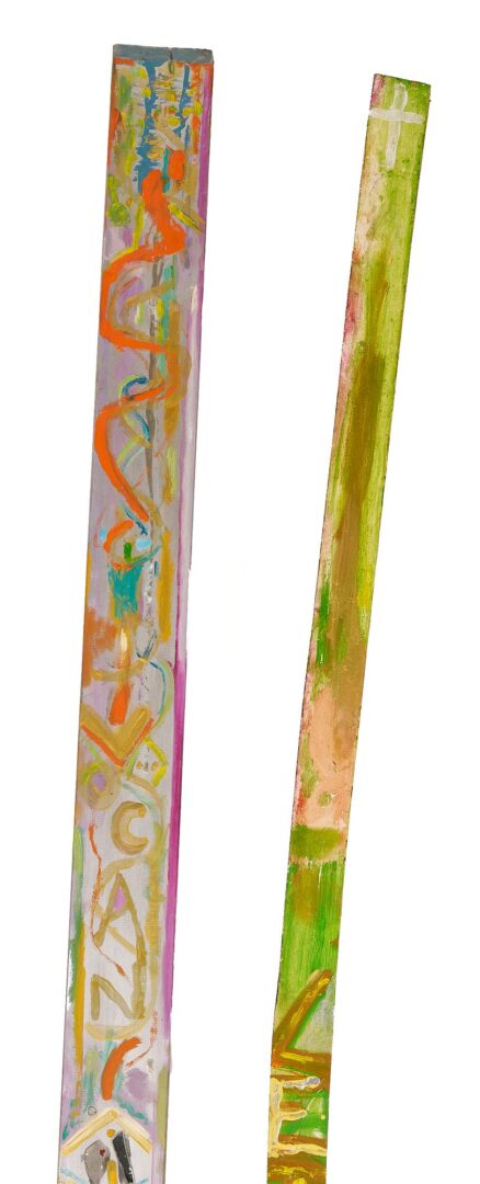 Lot 939: 2 Joe Light Tennessee Outsider Art Totems
