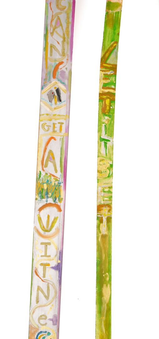 Lot 939: 2 Joe Light Tennessee Outsider Art Totems
