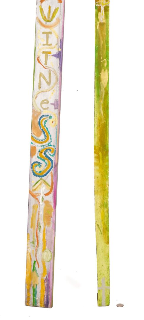 Lot 939: 2 Joe Light Tennessee Outsider Art Totems