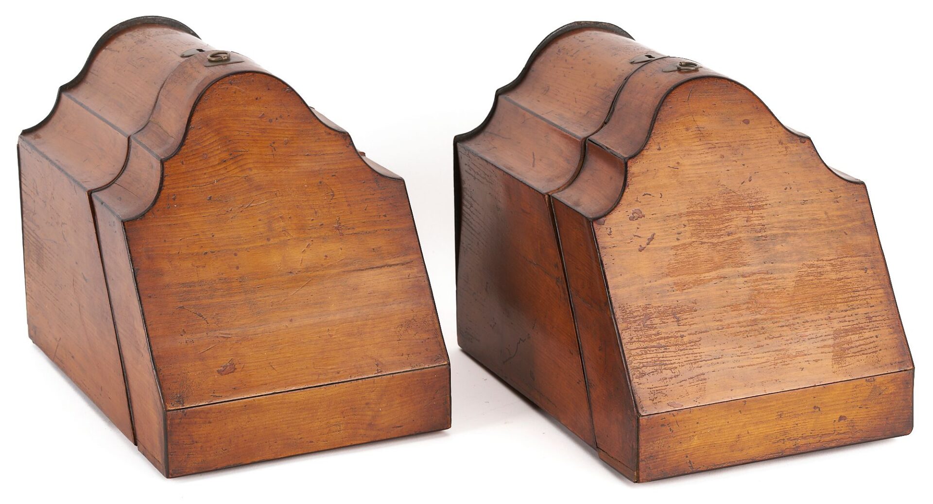 Lot 93: Pair of English Georgian Inlaid Knife Boxes
