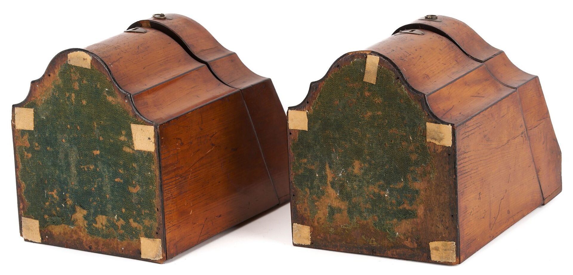 Lot 93: Pair of English Georgian Inlaid Knife Boxes