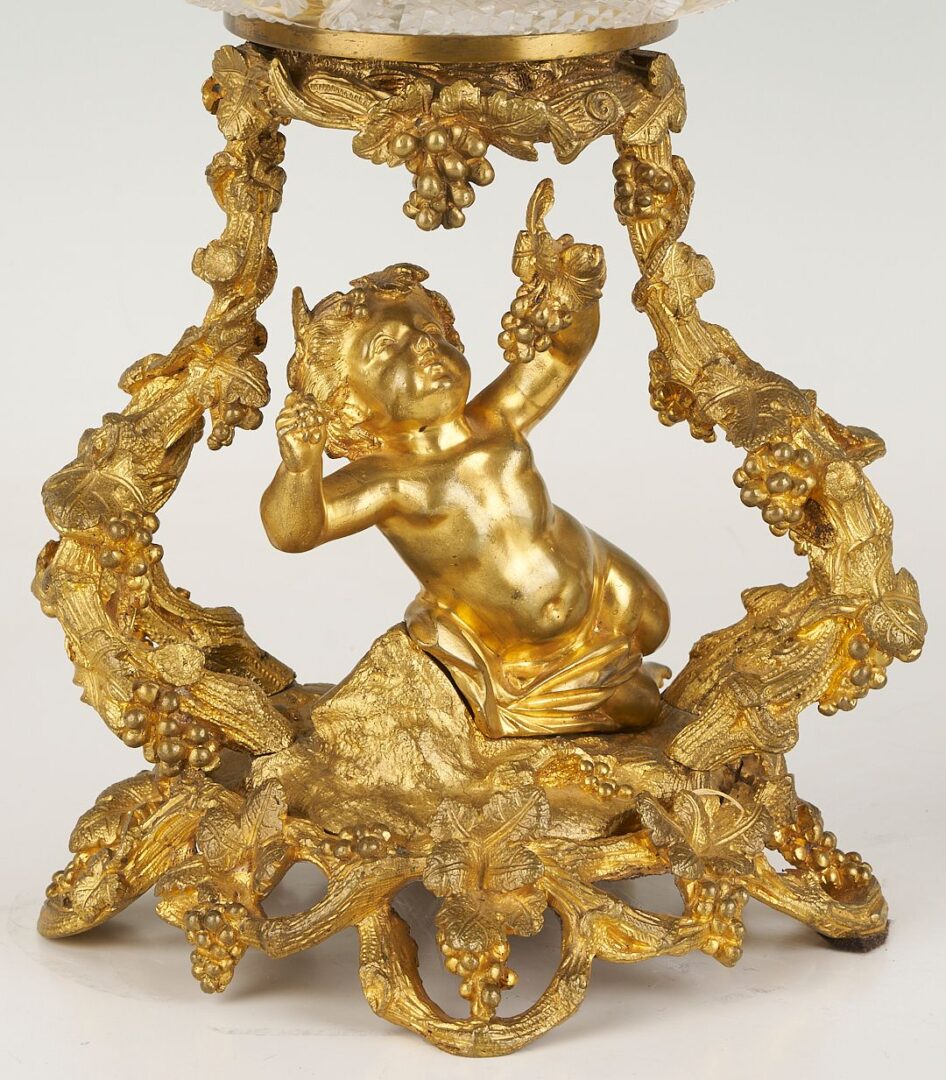 Lot 94: Pair Ormolu and Cut Glass Compotes
