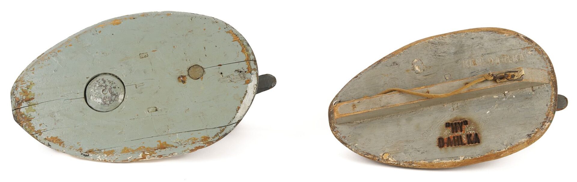 Lot 950: Pair of Bluebills Duck  Decoys by Fred Plichta