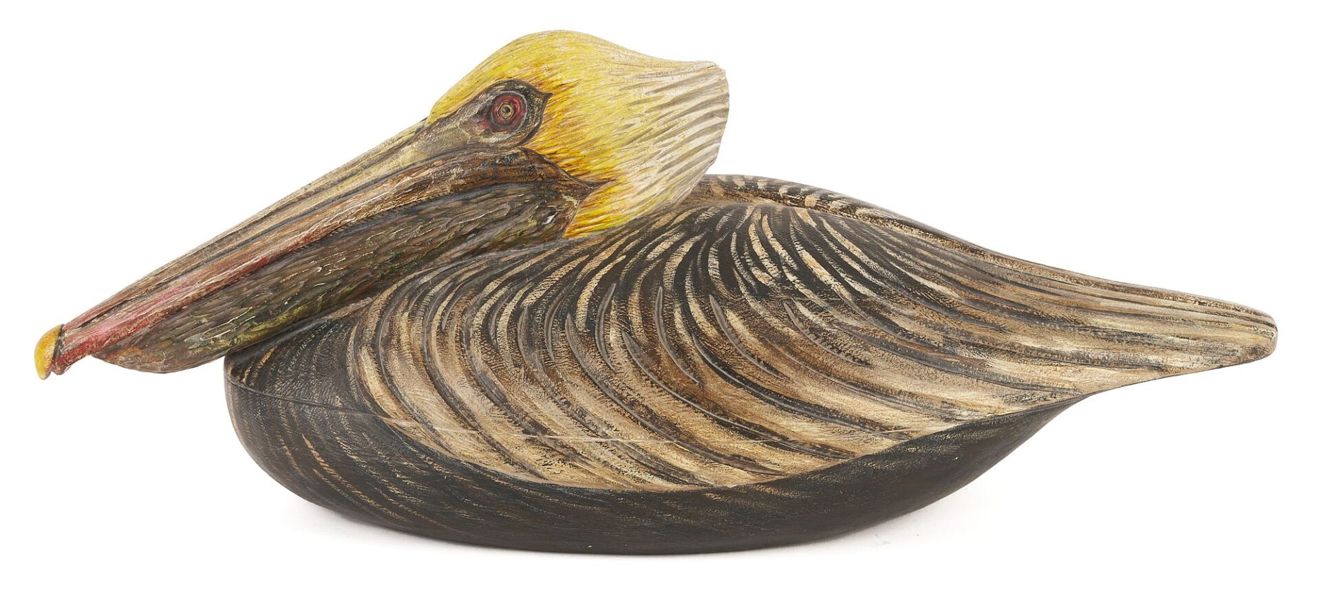Lot 952: Carved & Painted Pelican Decoy