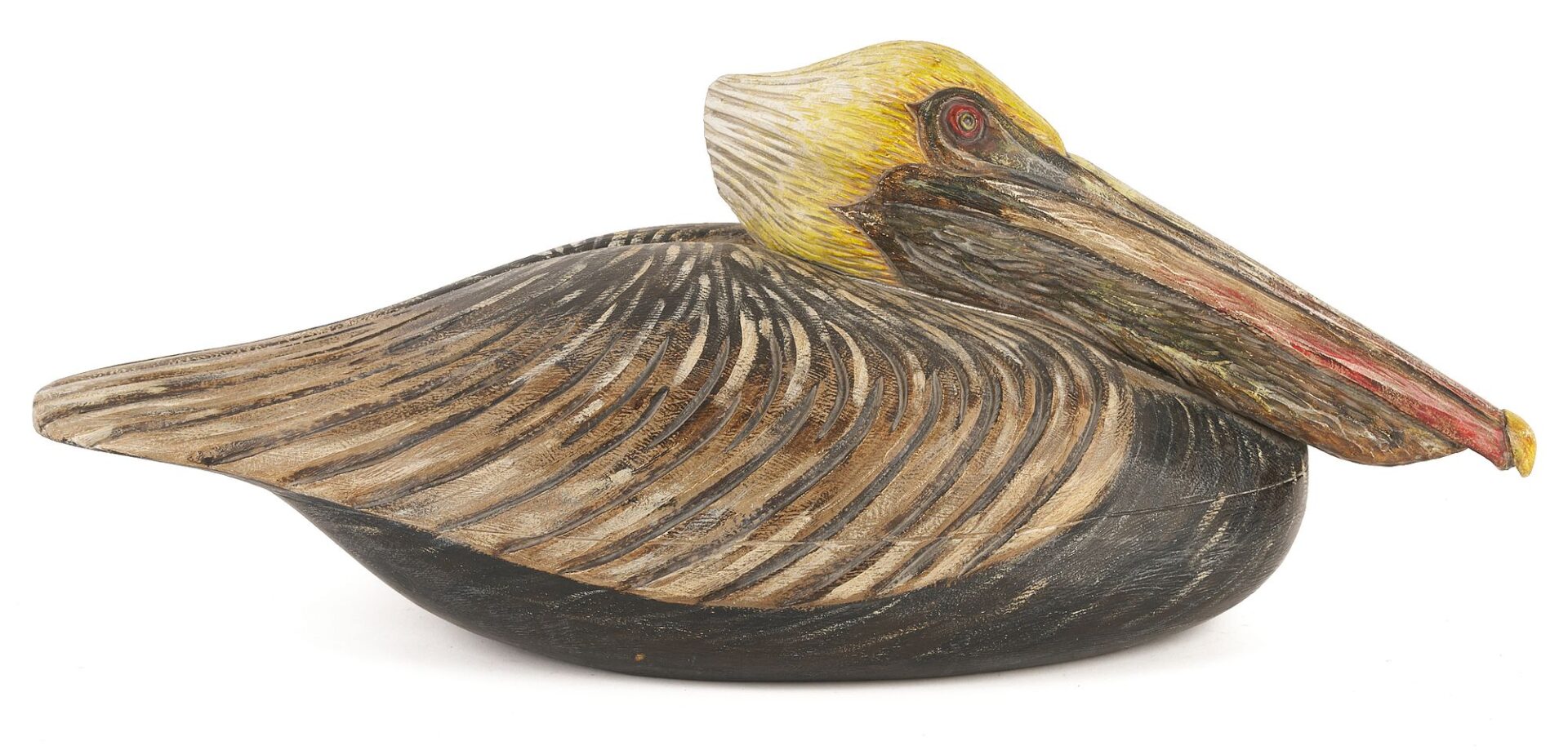 Lot 952: Carved & Painted Pelican Decoy
