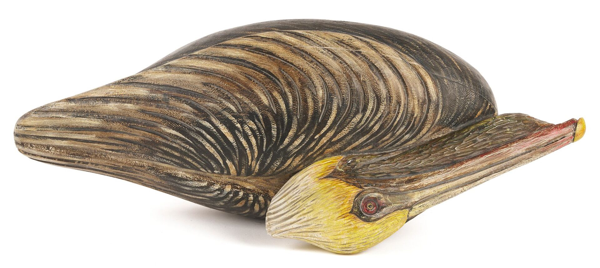 Lot 952: Carved & Painted Pelican Decoy
