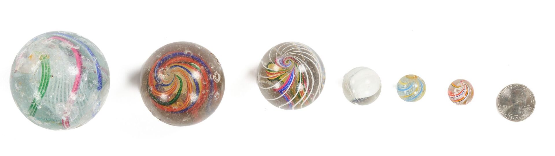 Lot 955: Collection of Marbles, Handmade and Machine; Approx. 400