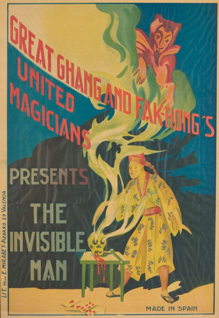 Lot 957: 3 Fak Hong Framed Magic Posters