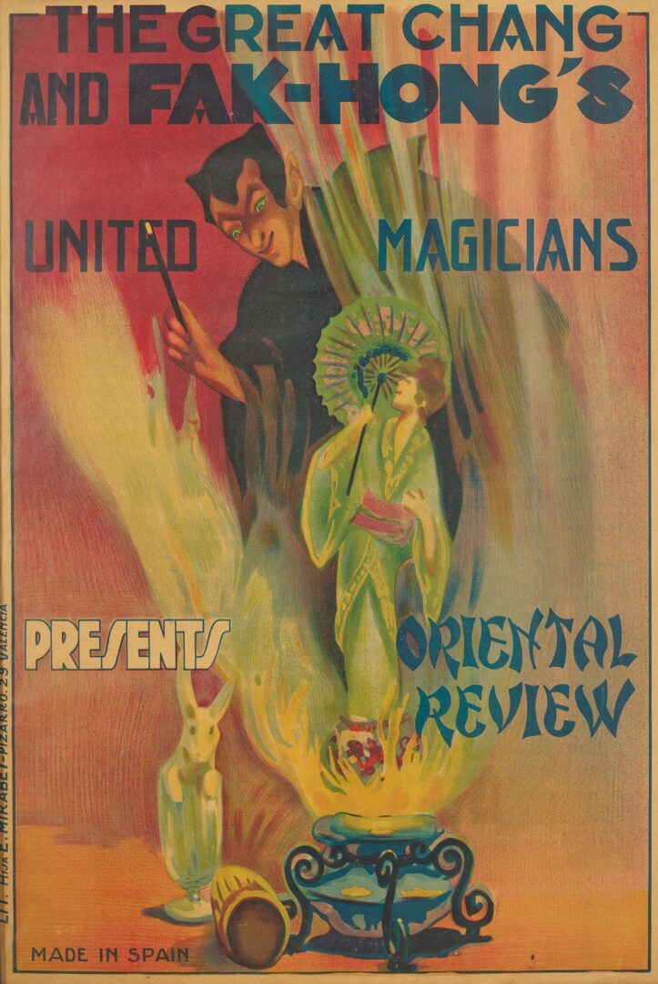 Lot 957: 3 Fak Hong Framed Magic Posters