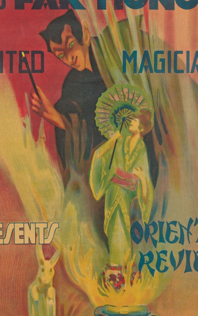 Lot 957: 3 Fak Hong Framed Magic Posters