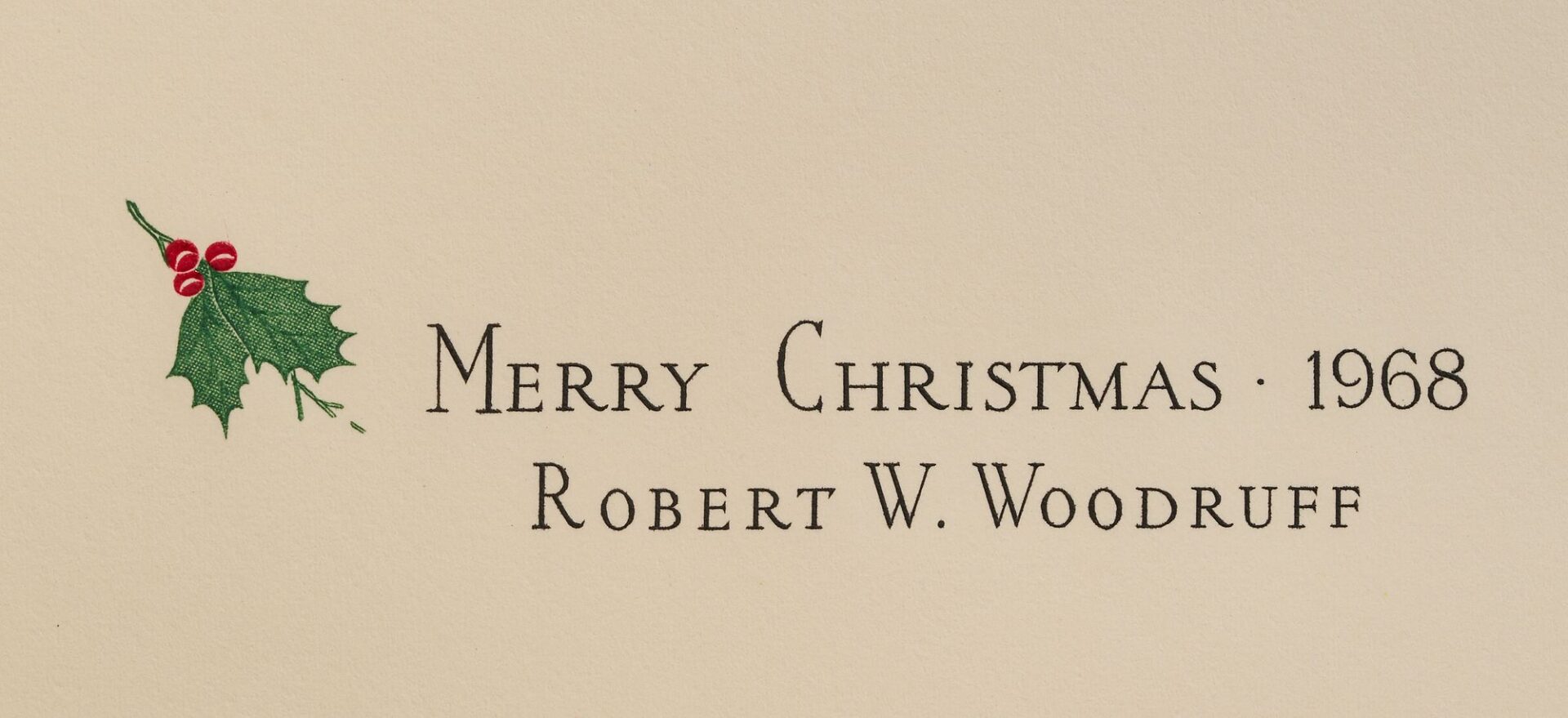 Lot 958: Five (5) Menaboni Coca Cola Christmas Cards, 1968, 1956, 1954, 1949, 1942
